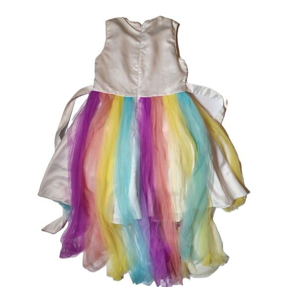 Sunny Fashion Girls Size 12 Dress – Rainbow Colors - Picture 2 of 8